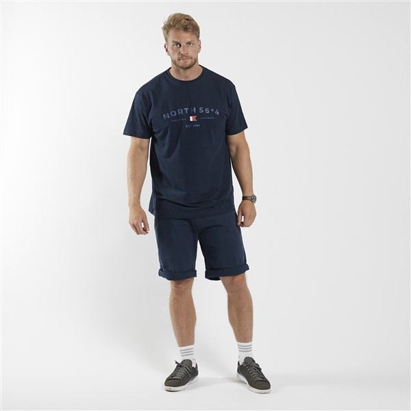 North 56°4 T-shirt print 'NORTH', navy blue