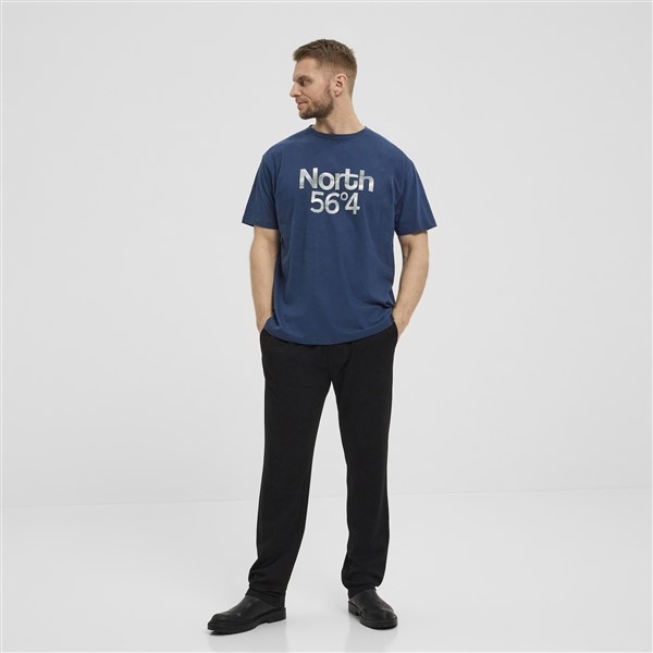 North 56°4 T-shirt print 'North', petrol blue