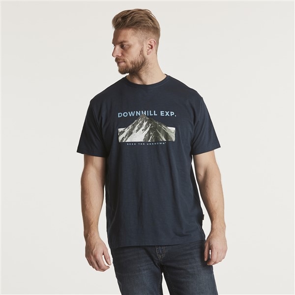 North 56°4 T-shirt print Downhill Exp., navy blue