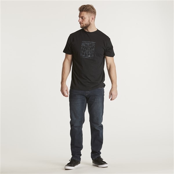 North 56°4 T-shirt print Nordic Explorers, zwart