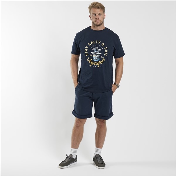 North 56°4 T-shirt print Salty & Sail, navy