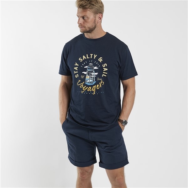 North 56°4 T-shirt print Salty & Sail, navy