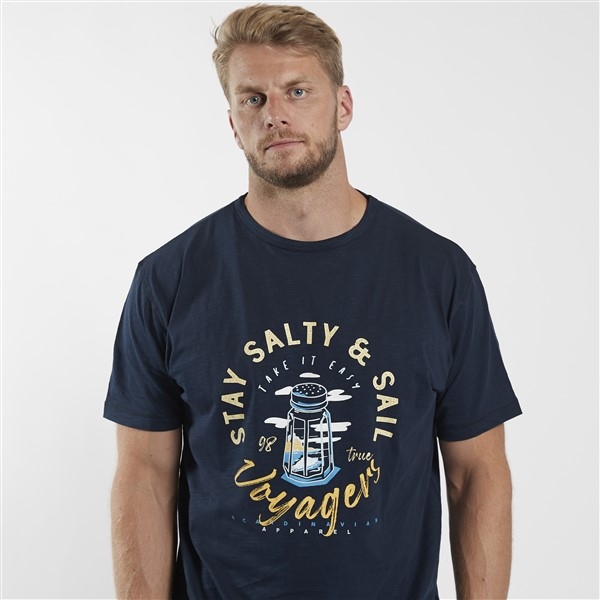 North 56°4 T-shirt print Salty & Sail, navy