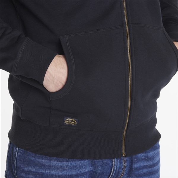 North 56°4 winter vest m. capuchon, zwart