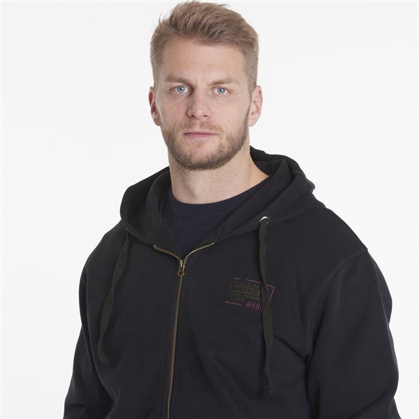 North 56°4 winter vest m. capuchon, zwart