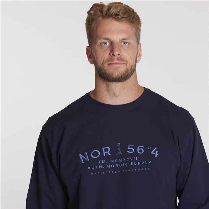 North 56°4 zomer sweater 'NOR 56°4', navy
