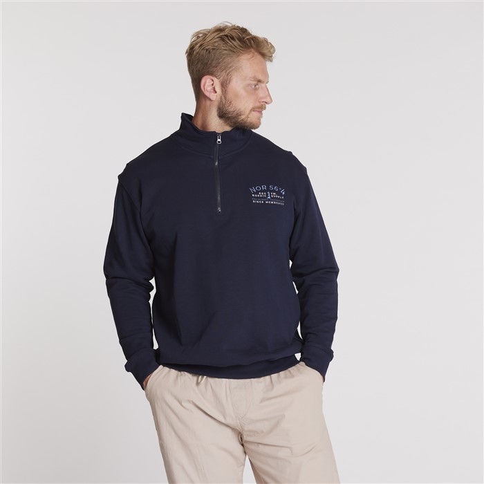 North 56°4 zomer sweater 'NOR 56°4', navy