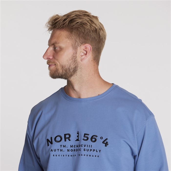 North 56°4 zomer sweater 'NOR 56°4', sky blue