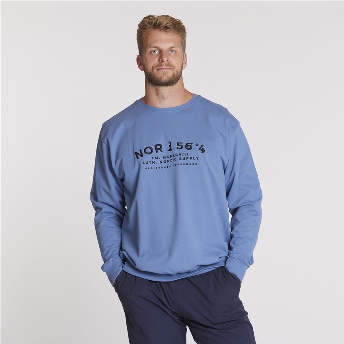 North 56°4 zomer sweater 'NOR 56°4', sky blue