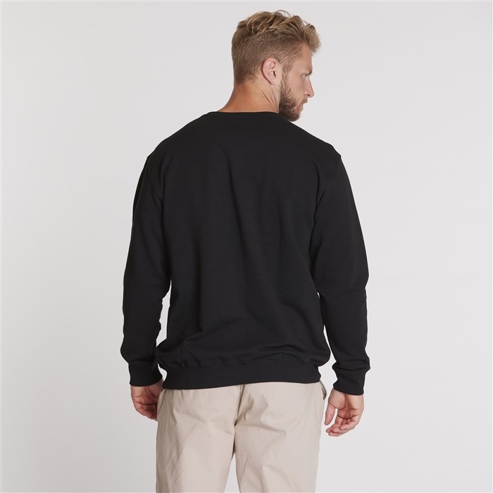 North 56°4 zomer sweater 'NORTH Longitude', zwart
