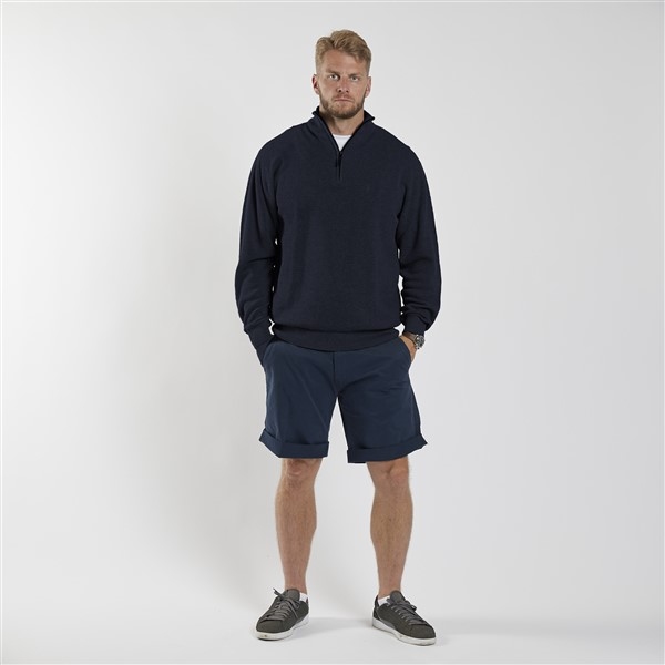 North 56°4 zomer sweater m. rits, navy blue