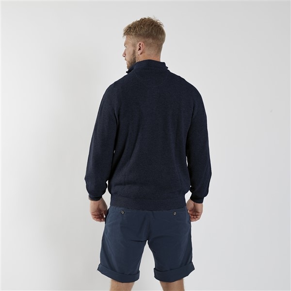 North 56°4 zomer sweater m. rits, navy blue