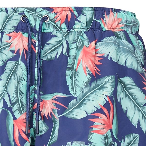 North 56°4 Zwemshorts m. all-over bloemprint, navy