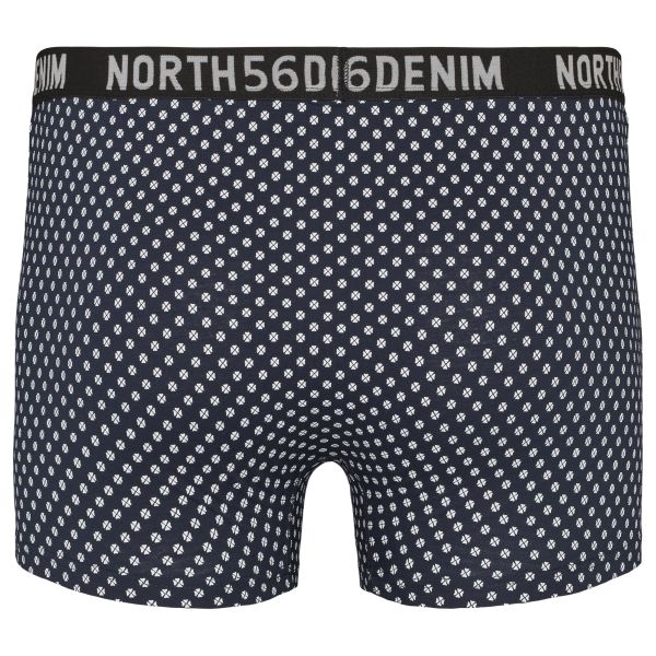 North 56Denim boxershort m. stretch dotsprint, navy