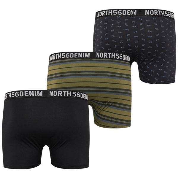 North 56Denim boxershort set 3-pack, 3 kleuren