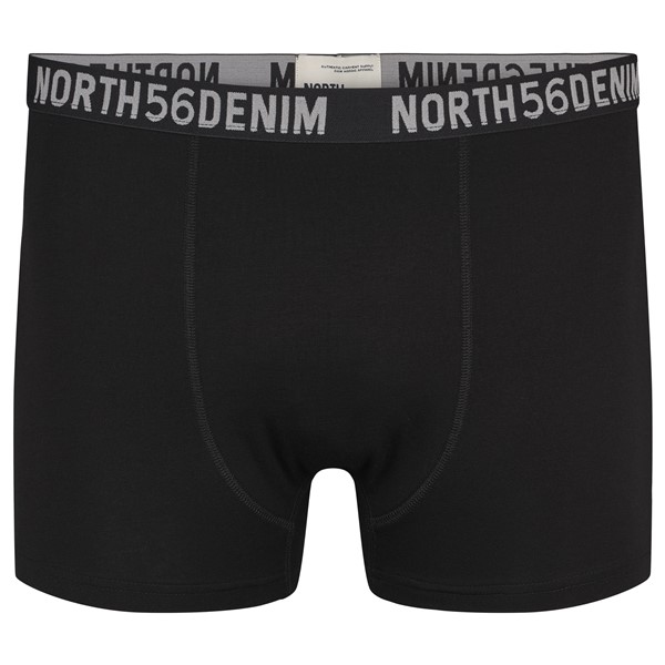North 56Denim boxershort set 5-pack, zwart