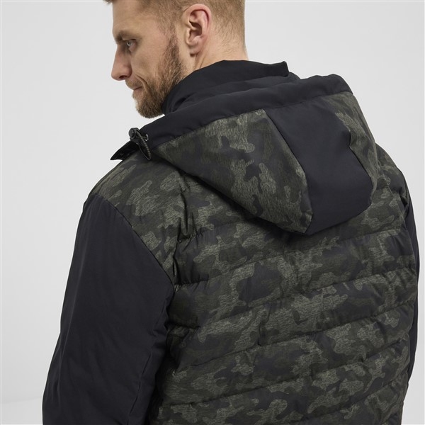 North 56Denim Camouflage puffer jack, d.grijs