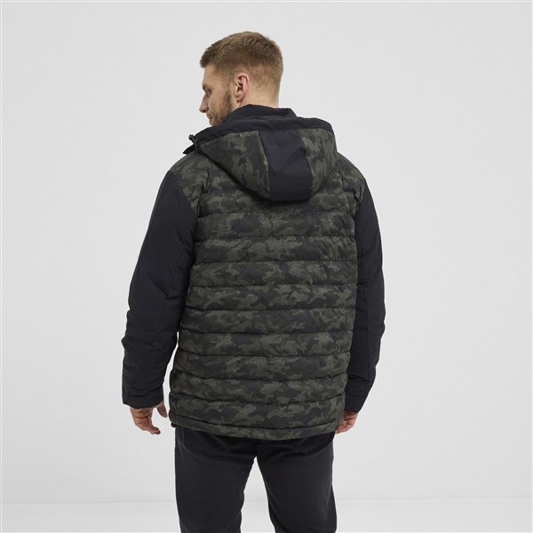 North 56Denim Camouflage puffer jack, d.grijs