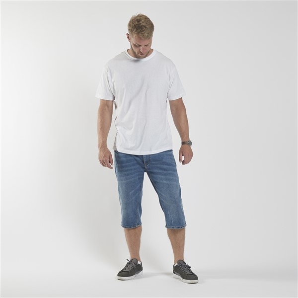 North 56Denim jeans capri m. stretch, blue used wash