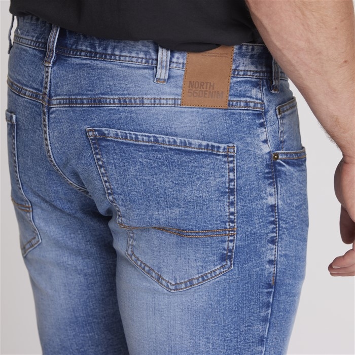 North 56Denim jeans shorts m. stretch, blue used wash