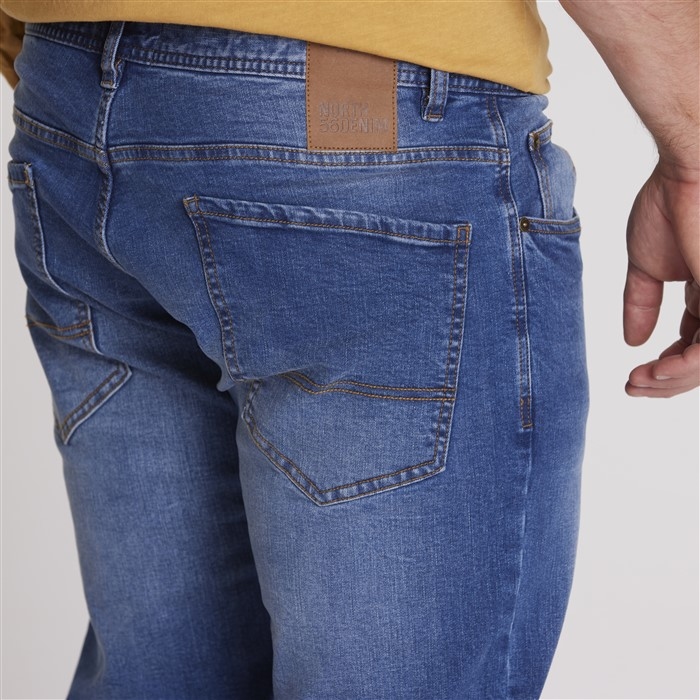 North 56Denim Ringo jeans m. superstretch L34, blue wash