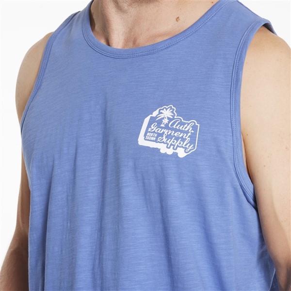 North 56Denim Singlet 'Garment Supply', dusty blue