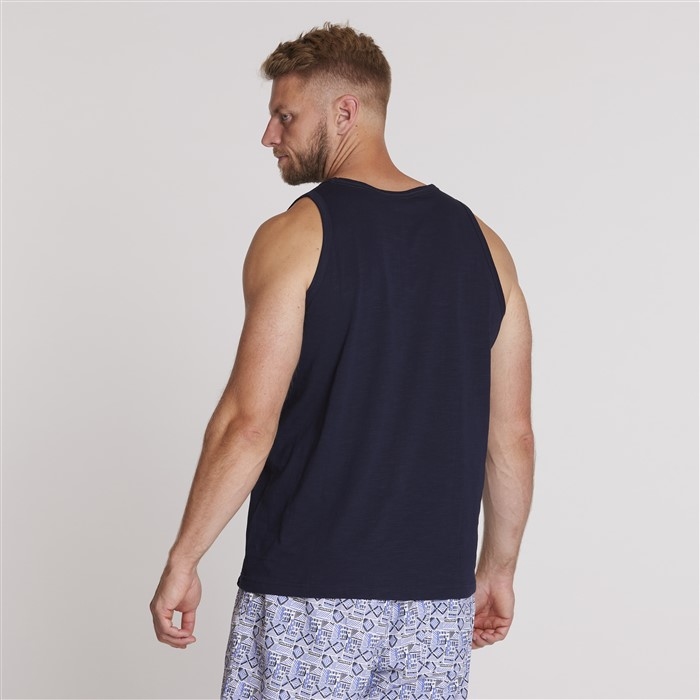 North 56Denim Singlet 'Surf Club', navy