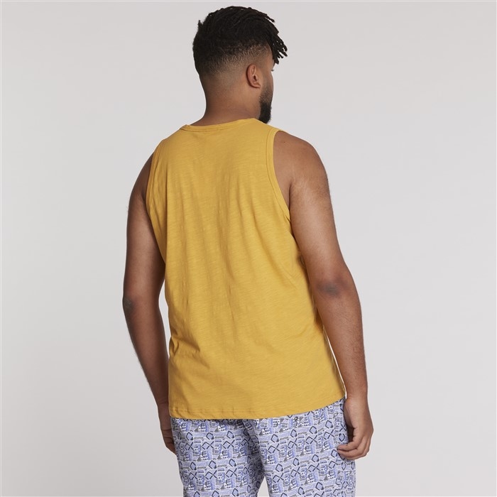 North 56Denim Singlet 'Surf Club', sunflower