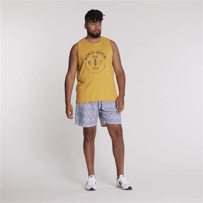 North 56Denim Singlet 'Surf Club', sunflower