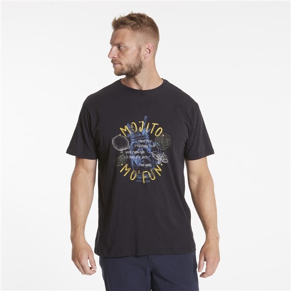 North 56Denim T-shirt 'Mojito Mo'Fun', zwart