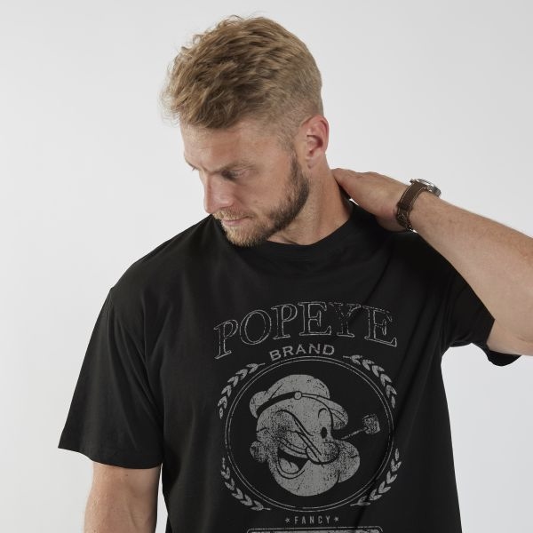 North 56Denim T-shirt "Popeye", zwart