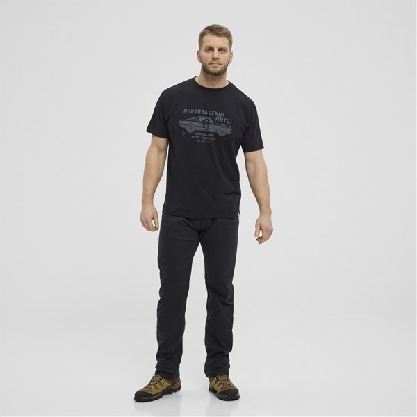 North 56Denim T-shirt Car Vintage, zwart