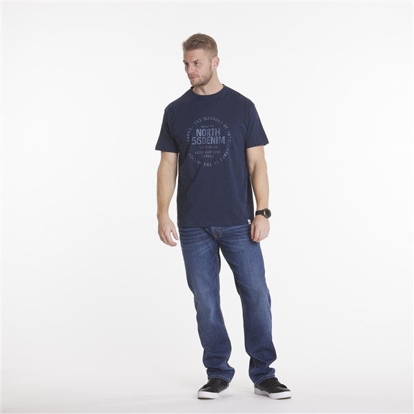 North 56Denim T-shirt print 56Denim, iris blue