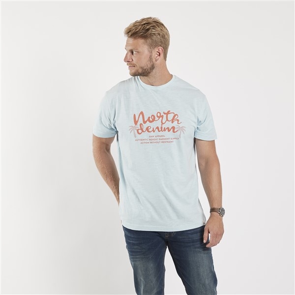 North 56Denim T-shirt print North Denim, light blue