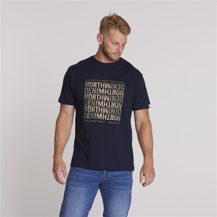 North 56Denim T-shirt print North Denim, navy