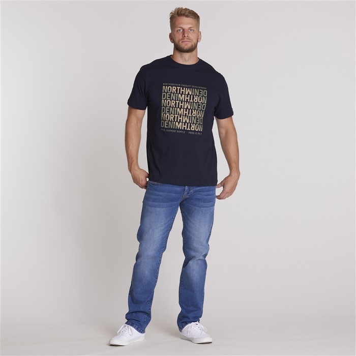 North 56Denim T-shirt print North Denim, navy