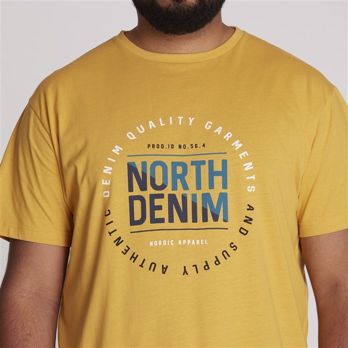 North 56Denim T-shirt print NorthDenim, maisgeel