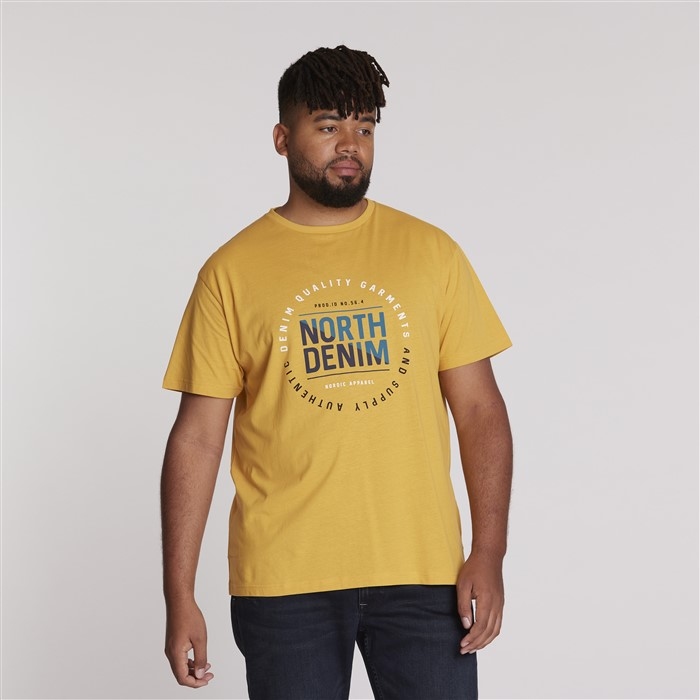 North 56Denim T-shirt print NorthDenim, maisgeel
