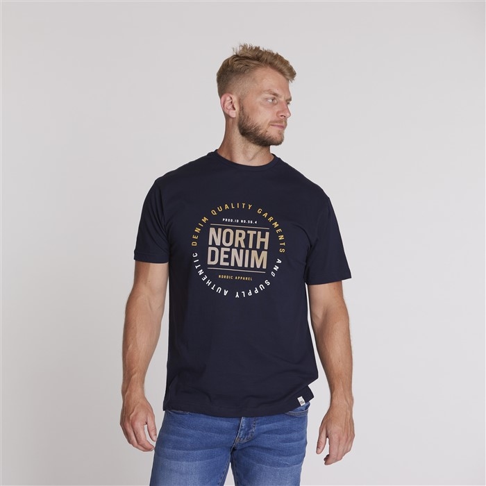 North 56Denim T-shirt print NorthDenim, navy blue