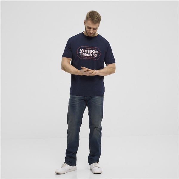 North 56Denim T-shirt Vintage Track, navy