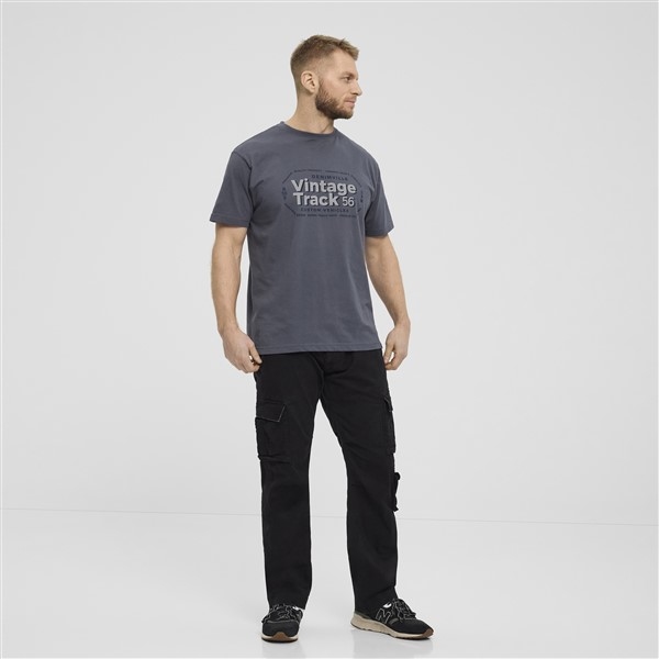 North 56Denim T-shirt Vintage Track, stone