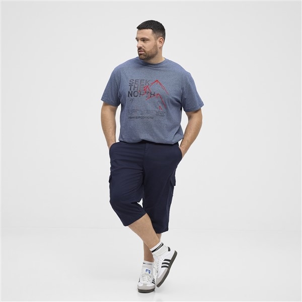 North Cargo capri m. stretch + elast. boord, navy