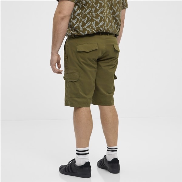 North Latitude Cargo shorts met stretch, army green