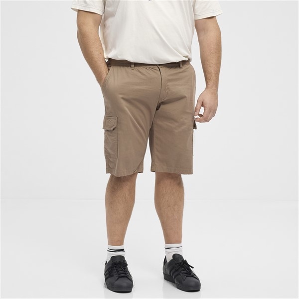 North Latitude Cargo shorts met stretch, dark sand