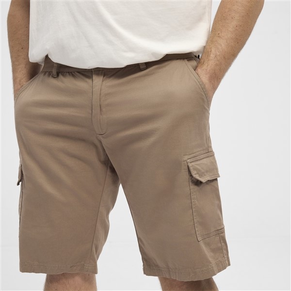 North Latitude Cargo shorts met stretch, dark sand