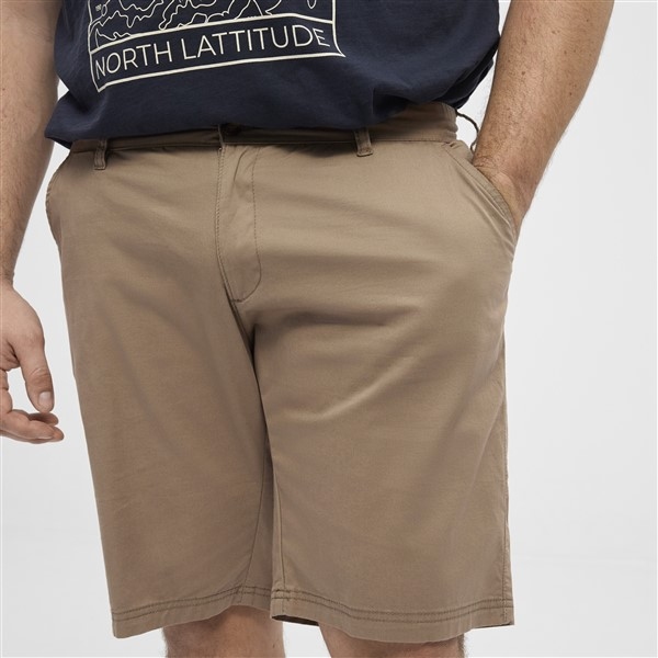 North Latitude Chino shorts m. stretch, dark sand