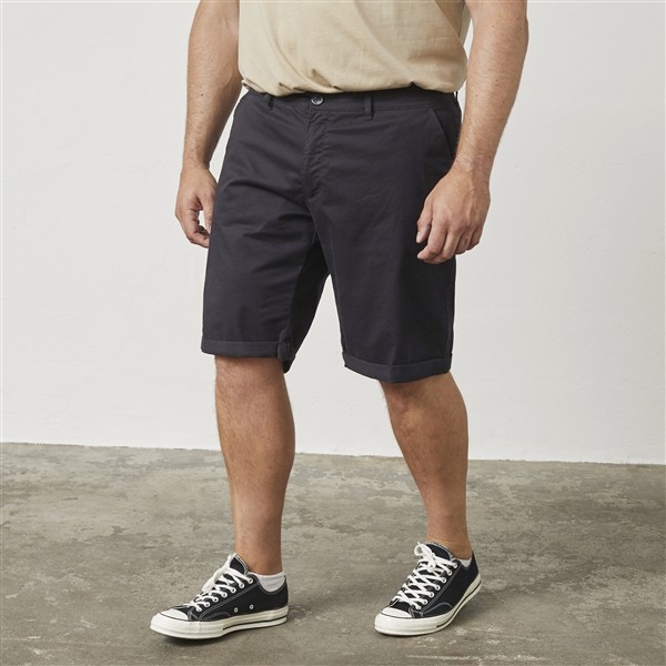 North Latitude Chino shorts m. stretch, zwart