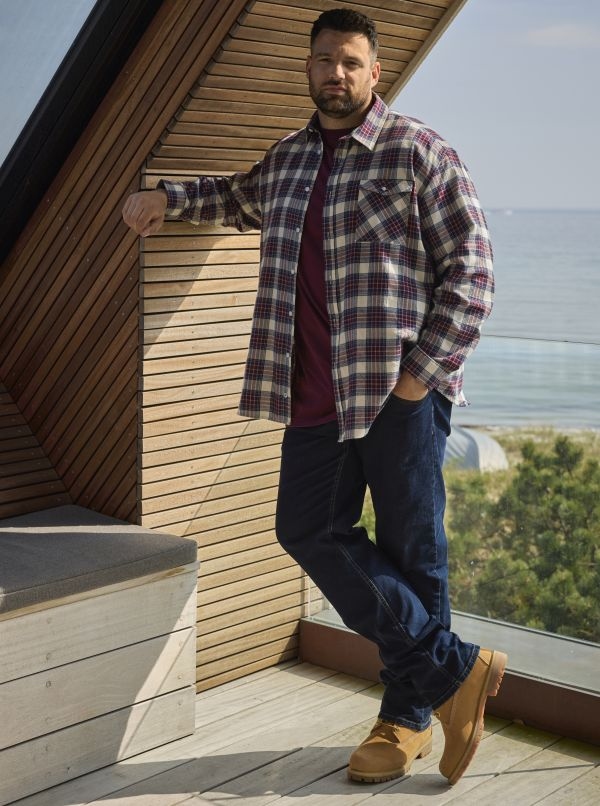 North Latitude overhemd flanel soft-feel, geruit