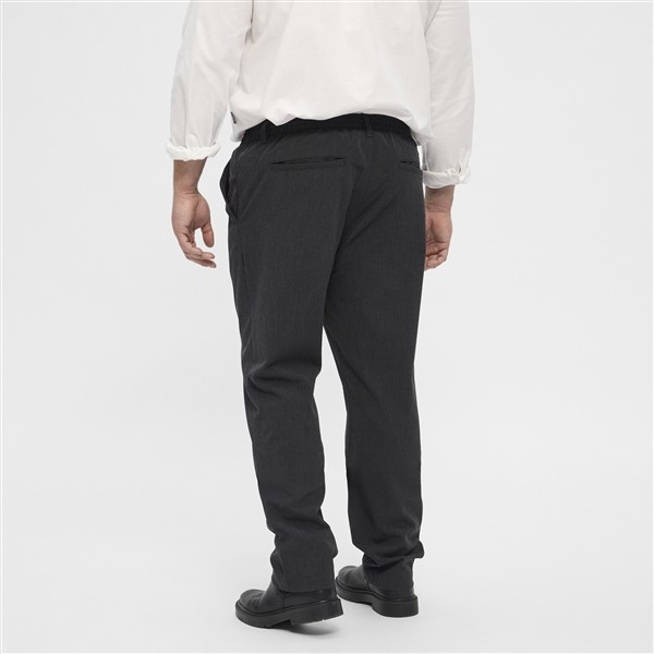 North Latitude Pantalon m. stretch+elastisch boord, d.grijs