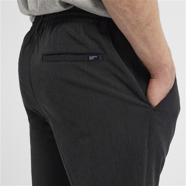 North Latitude Pantalon m. stretch+elastisch boord, d.grijs